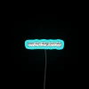 Relatable struggles highlighted in colorful, uplifting motivational LED neon decor lighting.