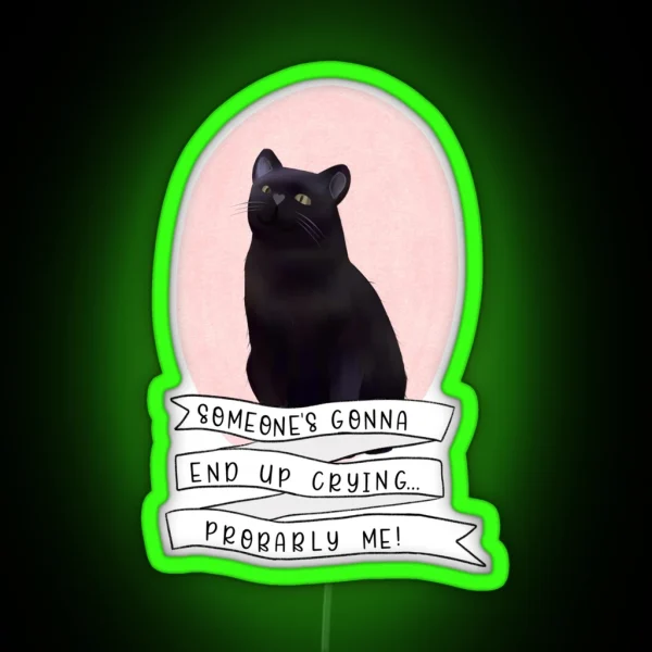 Someone S Gonna End Up Crying Probably Me RGB Neon Sign