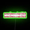 Sassy Home Decor Accents with RGB Neon Sign for Bold Rooms