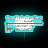 Neon wall decoration with colorful RGB axe lighting design