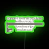 Modern Home Decor Statement Piece with Colorful Neon Ax Sign