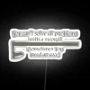 Dramatic Neon Sign with Changeable RGB Colors and Axe Design