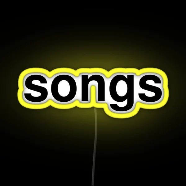 Songs RGB Neon Sign