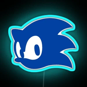 Sonic Head Logo RGB Neon Sign