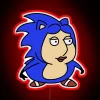 Vintage style LED neon sign featuring the Lois and Sonic logo.