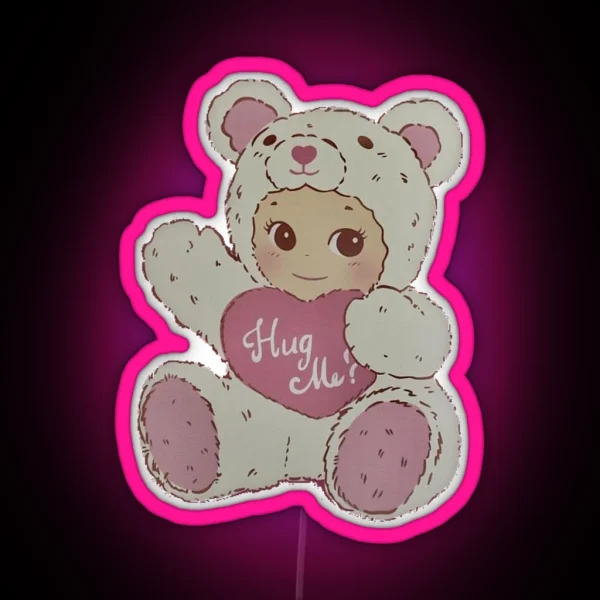 Sonny Angel Bear RGB Neon Sign