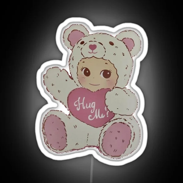 Sonny Angel Bear RGB Neon Sign