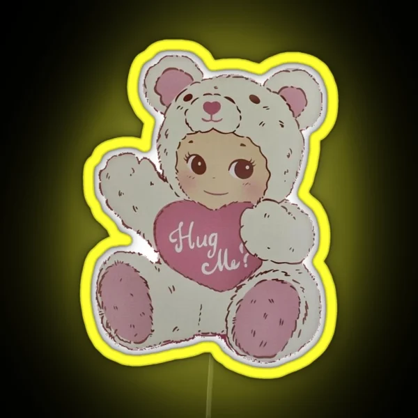 Sonny Angel Bear RGB Neon Sign