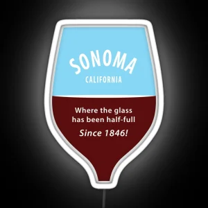 SONOMA Glass Half Full RGB Neon Sign