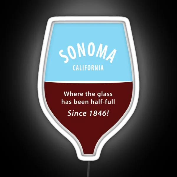 SONOMA Glass Half Full RGB Neon Sign