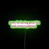 Quirky humor decorative LED sign with colorful birdhouse design inspiration.