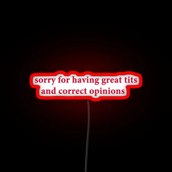 Sorry For Having Great Tits And Correct RGB Neon Sign