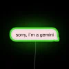 Retro Pink Neon Sign with Sparkling RGB Gemstone Accents