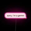 Vibrant RGB neon sign with customizable pink gemstone text display