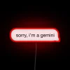 Sparkling RGB Neon Sign in Vibrant Pink, Perfect for Gemini Twins