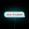 Pisces Constellation Pink Text RGB Neon Wall Sign Decoration Symbolism