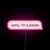 Pisces Pink Text RGB Neon Sign with Vibrant Astrology Design Inspiration