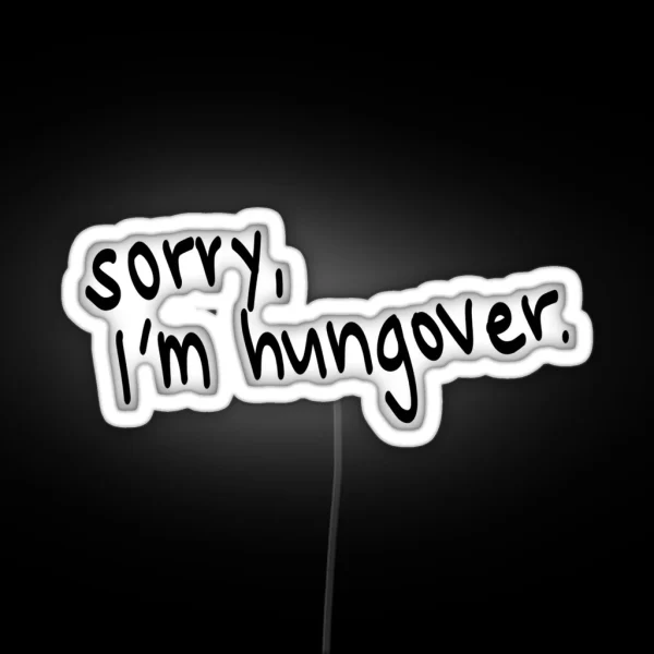 Sorry I M Hungover RGB Neon Sign
