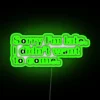 RGB Neon Sign in Artistic Font for Modern Home Decor