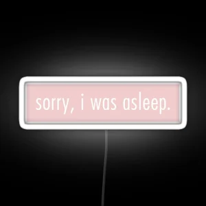 Sorry I Was Asleep RGB Neon Sign