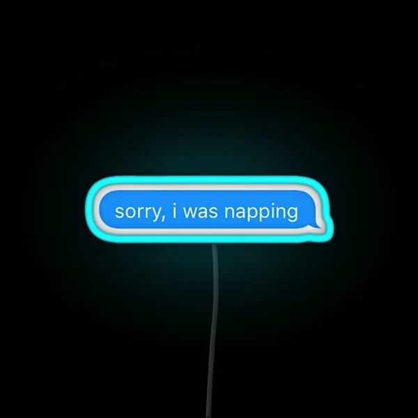 Sorry I Was Napping RGB Neon Sign