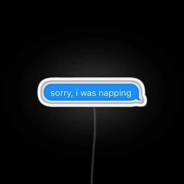 Sorry I Was Napping RGB Neon Sign