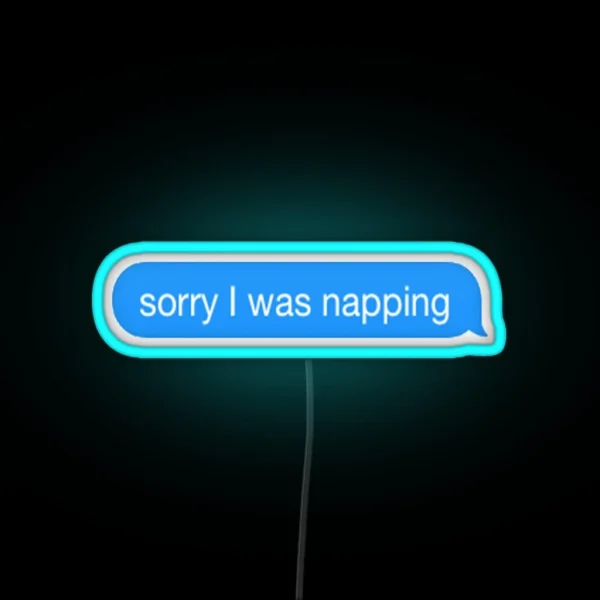 Sorry I Was Napping RGB Neon Sign