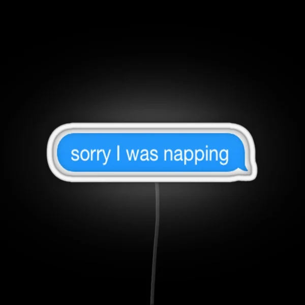 Sorry I Was Napping RGB Neon Sign