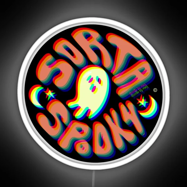 Sorta Spooky 3D RGB Neon Sign