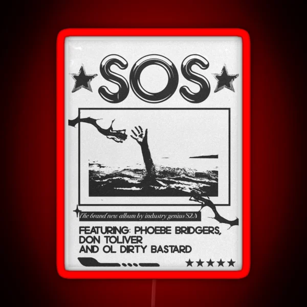 Sos RGB Neon Sign