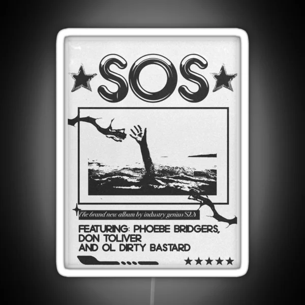 Sos RGB Neon Sign