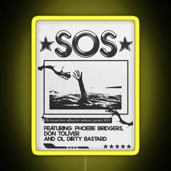 Sos RGB Neon Sign