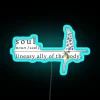 Vibrant soul definition RGB LED neon sign for interior decoration inspiration