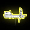 Dreamcatcher-inspired personalized soul meaning LED sign with vibrant RGB colors
