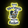 Whimsical nautical-themed tattoo design style LED neon sign for walls.