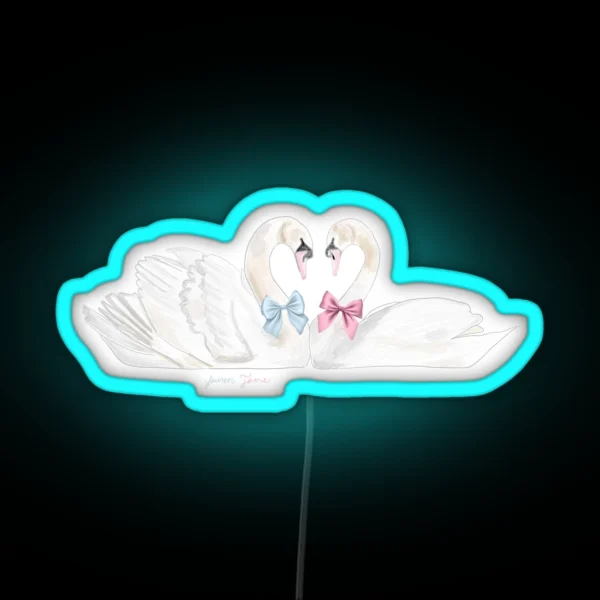 Soulmate Swans RGB Neon Sign