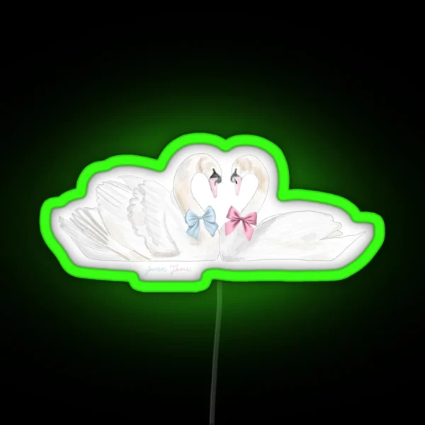 Soulmate Swans RGB Neon Sign