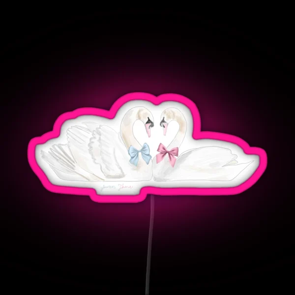 Soulmate Swans RGB Neon Sign