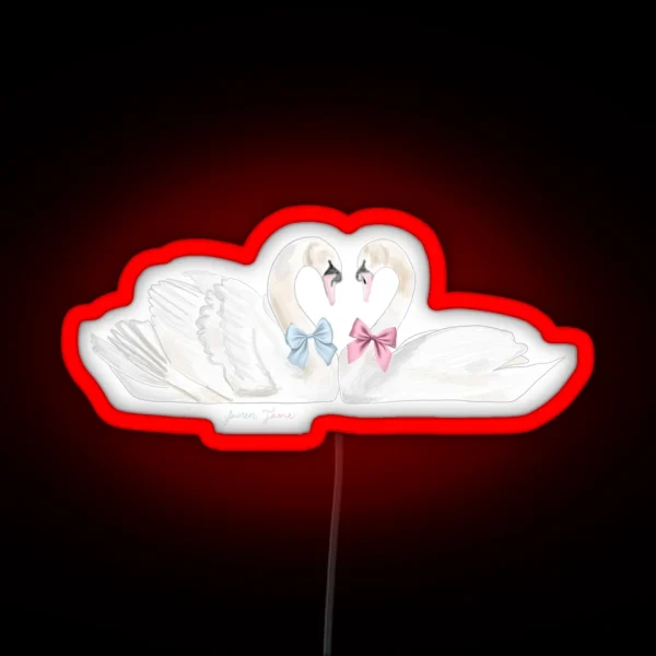 Soulmate Swans RGB Neon Sign