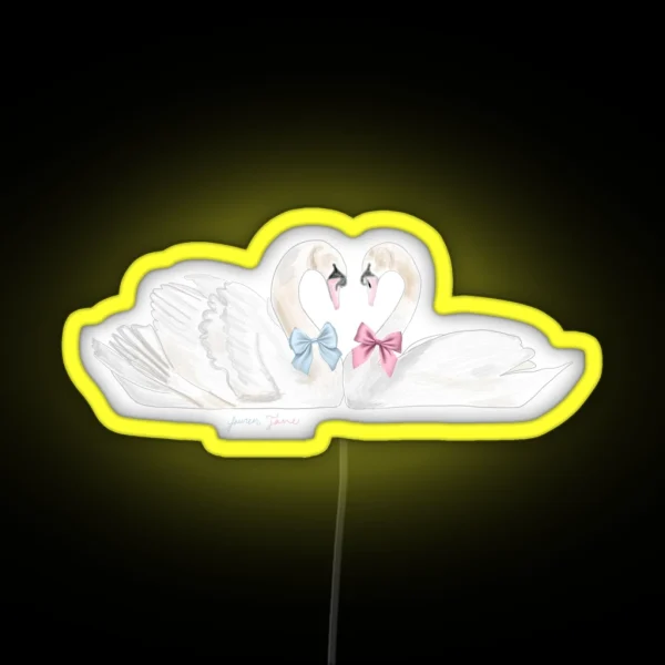 Soulmate Swans RGB Neon Sign