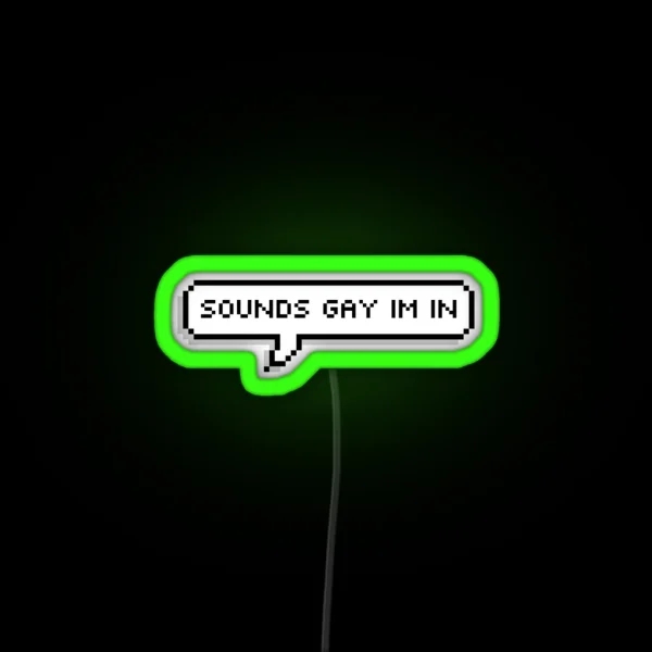 Sounds Gay Im In RGB Neon Sign