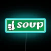 Brighten up your kitchen with vibrant soup lover's neon sign