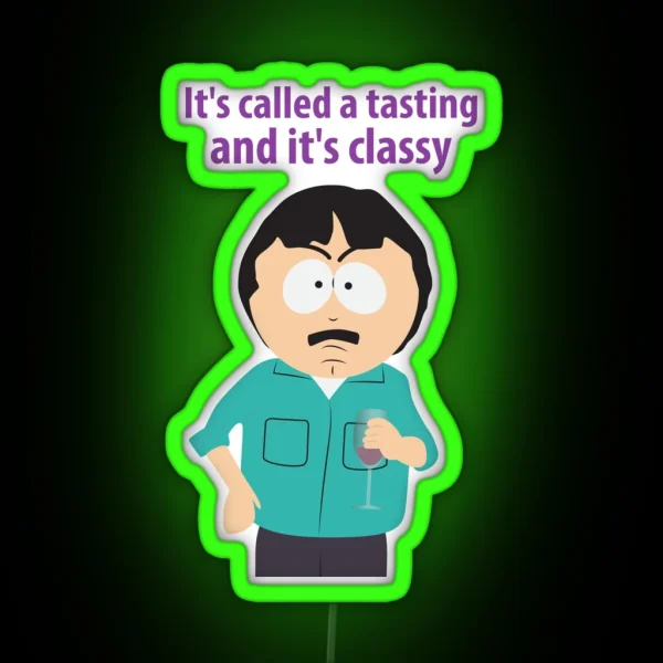 South Park Randy Marsh Tasting Wine RGB Neon Sign