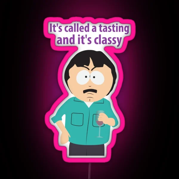 South Park Randy Marsh Tasting Wine RGB Neon Sign