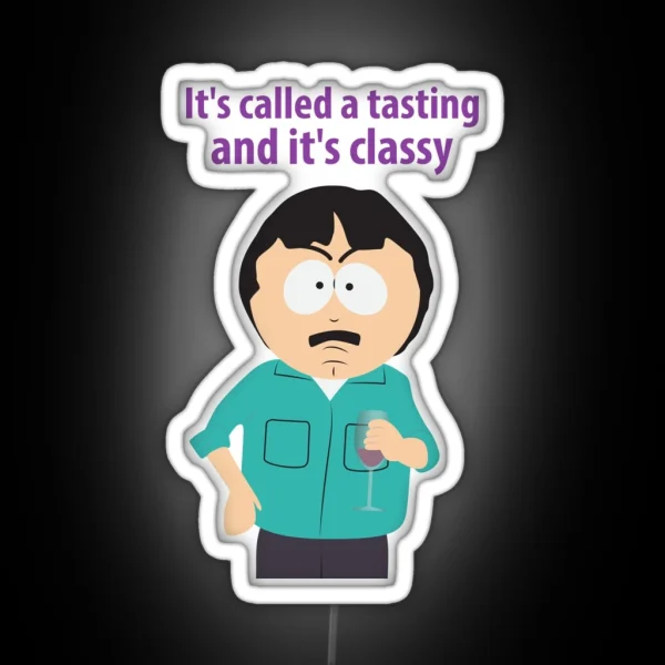 South Park Randy Marsh Tasting Wine RGB Neon Sign