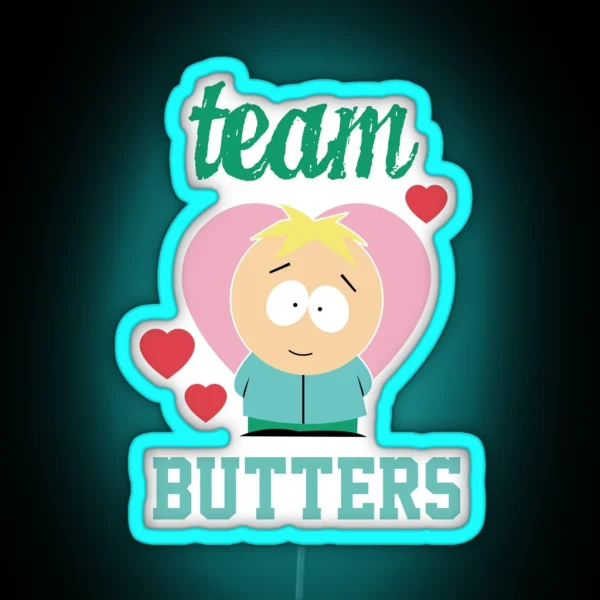 SOUTH PARK TEAM BUTTERS UNISEX PREMIUM RGB Neon Sign