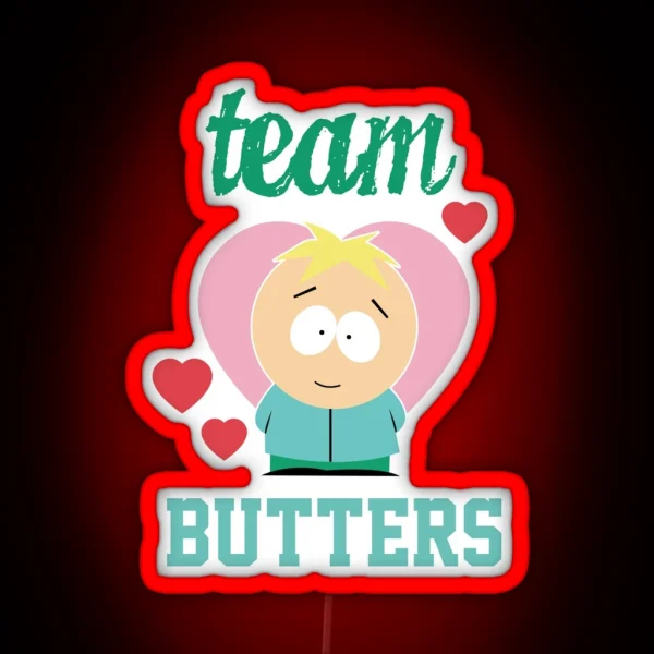 SOUTH PARK TEAM BUTTERS UNISEX PREMIUM RGB Neon Sign
