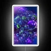 RGB LED glow in the dark space bubble neon signage