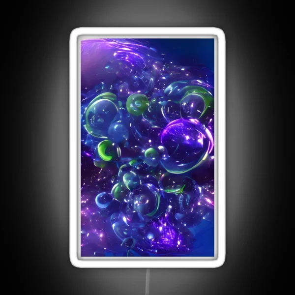 Space Bubbles RGB Neon Sign