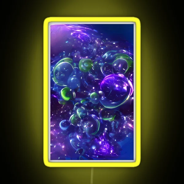Space Bubbles RGB Neon Sign